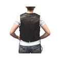 thumbnail image 2 of Redline Leather Women's Side Lace Goat Leather Motorcycle Vest, Black L-11 (2XL), 2 of 2