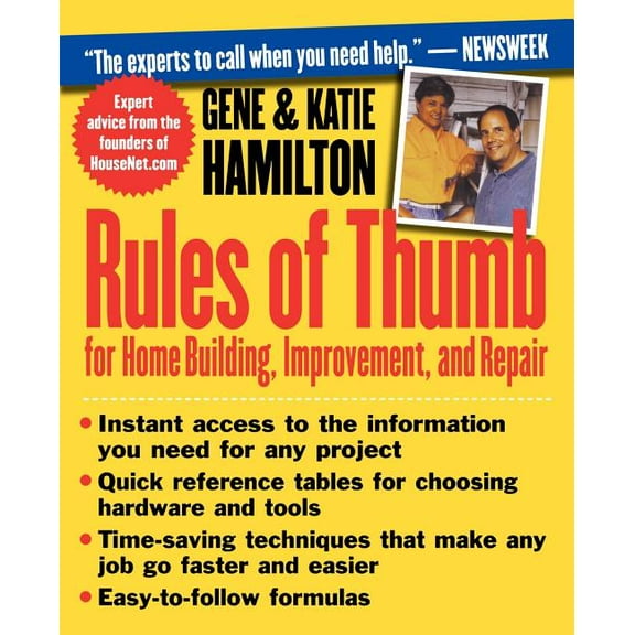 Rules of Thumb for Home Building, Improvement, and Repair, (Paperback)