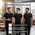 thumbnail image 2 of SOCKS’NBULK 3 Pack Mens Cotton Short Sleeve Lightweight T-Shirts, Bulk Crew Tees for Guys, Solid Bright Colors T-shirt, 2 of 7