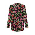 thumbnail image 6 of Garronmavis Womens Cardigan Sweater with Pockets Lightweight Long Sleeve Cardigan Soft Drape Open Front Fall Dusters Plus Size Cover Up Jacket Aesthetic Roses, 6 of 6