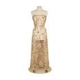 thumbnail image 2 of Zelouf Francesca Sequin Embroidery Mesh  , Sewing, DIY, Crafts Fabric by the Yard, Sand, 5 Yard, 2 of 2