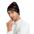 thumbnail image 6 of BZSMCE Winter Beanie Hats Casual Warm Cozy CapNocturnal Snowflake Fiesta Pattern, 6 of 7