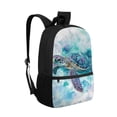 thumbnail image 2 of Jeiento Watercolor Sea Turtle Backpack for School Boys Middle School Bags Kids Girls Book Bag with Shoulder Straps Elementary High Students Back Packs Satchel Rucksack, 2 of 6