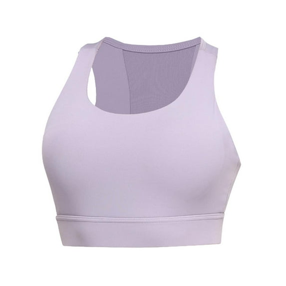 SEARIPE Female Padded Sports Bra Mesh Back High Impact Shockproof Gathered Bras for Yoga Gym Workout Fitness