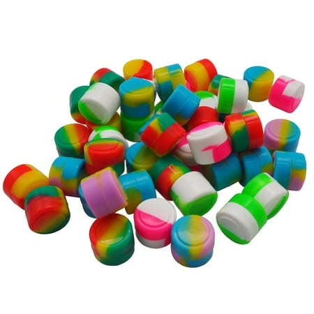 Use Oriole Food (Moaere 100Pcs Non-Stick Food Grade Silicone Wax Dab Containers 2ml Mini Round Multi Use Storage Jar Seals Oil Wax Concentrate Assorted)