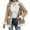 Khaki Winter Coats, variant on Juebong Women Oversized Sherpa Lined Jacket Faux Suede Fleece Shearling Coat Winter Warm Biker Aviator Jacket Overcoat Khaki,L