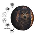 thumbnail image 4 of Pofeuu Classical Style Brown Owl Print Spare Tire Wheel Cover for Car Truck SUV Camper Universal Fit Spare Tire Cover RV Spare Tire Covers-16 inch, 4 of 6