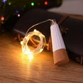 thumbnail image 4 of Guirnalda de luces LED con forma de corcho de 2 m y 20 luces LED recargables por USB para dormitorio, hogar, fiesta, boda, Navidad, decoración interior, 4 of 5