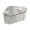 Light Gray, variant on HWHCGZ Sink Strainer Basket, Triangle Suction Cup Sink Corner Rack with Drainage Hole, Punch-Free Corner Sink Trash Catcher for Kitchen and Bathroom,Light Gray