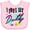 AD-Pink, variant on Inktastic I Love My Daddy 80s Retro Style Boys or Girls Baby Bib