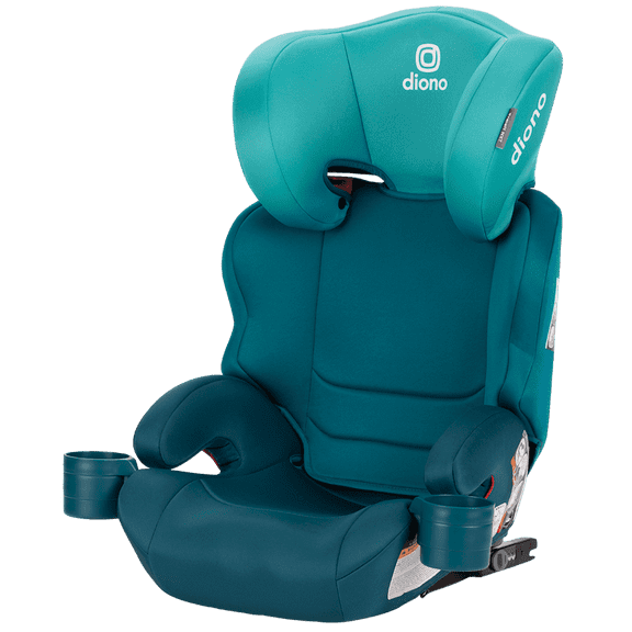 Diono Everett NXT Latch Slim Fit Lightweight Booster Car Seat, Blue Razz Ice