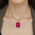thumbnail image 6 of Minimalists Square Pendant Necklace in Sturdy Alloy Materials with Cubic Zirconia for Trendy Women Casual Wear, 6 of 7
