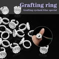 thumbnail image 4 of Glue Rings 100PCS Cute Glue Cups Eyelash Glue Holder Makeup Cup for Lash Extensions Supplies (Circular White), 4 of 5