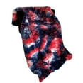 thumbnail image 2 of Plutus Blue Red White Fureal Faux Fur Luxury Throw Blanket, 2 of 3