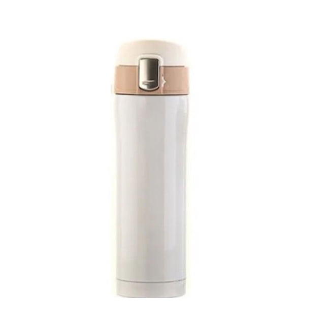 Termo HappyWare de ácero inoxidable con seguro Antiderrame Antiderrame Blanco