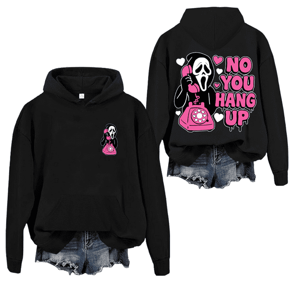 Halloween No You Hang Up Hoodie Cute Spooky Ghostface Shirt Unisex