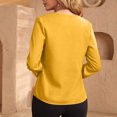 thumbnail image 3 of ZyeKqe Satin Blouses for Women Dressy Casual Long Sleeve Work Shirts V Neck Business Top Loose Office Blouses, 3 of 7