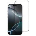 thumbnail image 1 of For iPhone 16 Pro Max Screen Protector Ultra Clear Metal Frame + Tempered Glass Film, 1 of 5