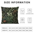 thumbnail image 5 of Qinduosi Throw Pillow Covers Inch Set of , Black Sage Green Botanical Print Flower Pillow Covers Farmhouse Vintage Plant Decorative Cushion Case for Sofa Couch Outdoor, 5 of 5