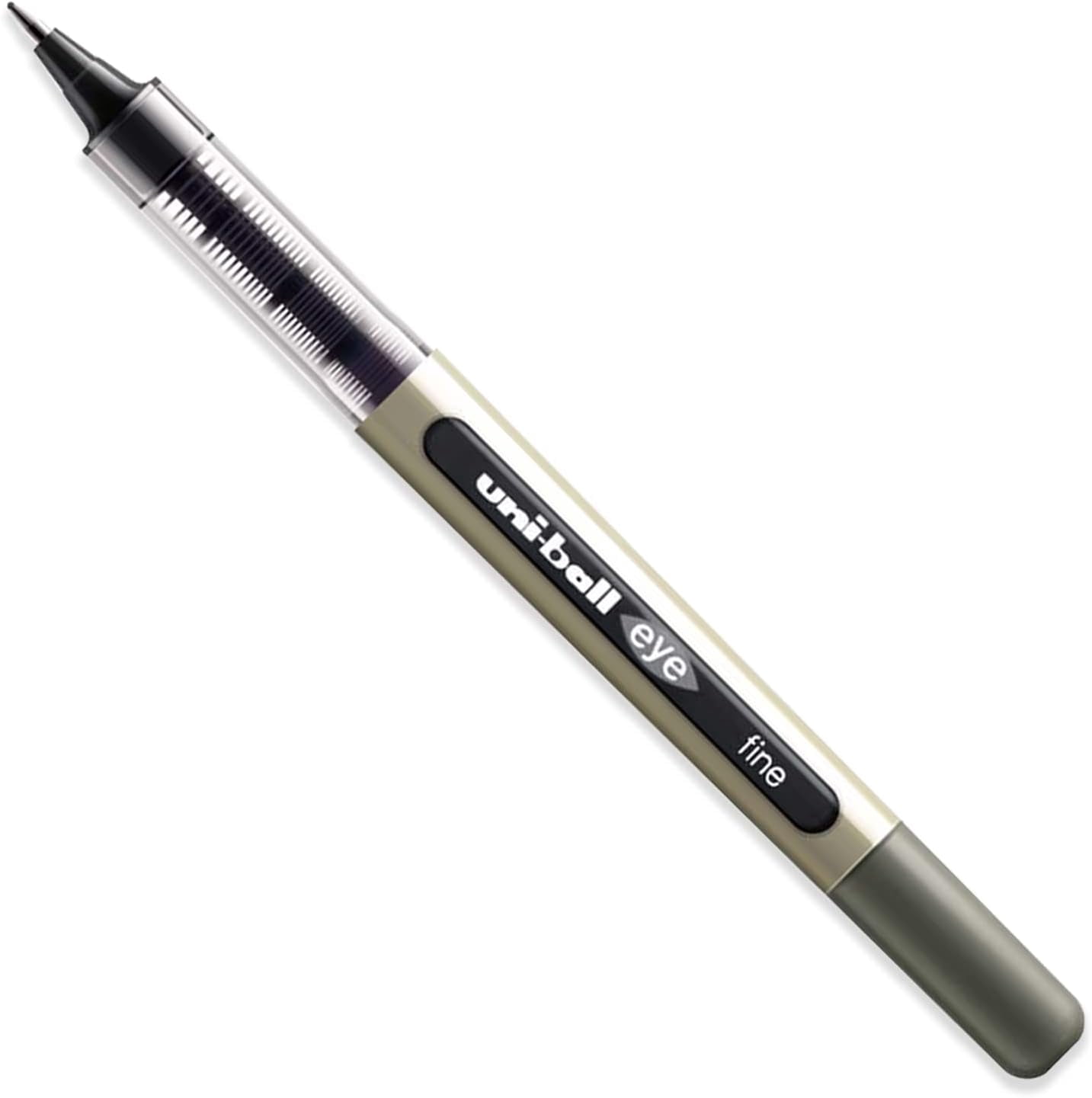 uni-ball UB-157 Eye Rollerball Pens. Premium Fine 0.7mm Ballpoint Tip for Super Smooth Handwriting, Drawing, Art, Crafts and Colouring. Fade and Water Resistant Liquid Uni Super Ink. Box of 12 Black