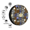 thumbnail image 4 of Balery maple leaves Houndstooth Pattern Tire Covers - Tough Tire Wheel Protector for Truck, SUV, Trailer, Camper, RV-17 inch, 4 of 6