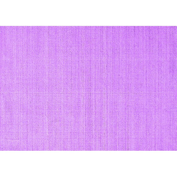 Ahgly Company Indoor Rectangle Solid Purple Modern Area Rugs, 2' x 4'