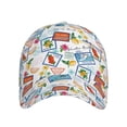 thumbnail image 2 of Kdxio Unisex Stamp Pattern Baseball Cap Unisex Washed Classic Adjustable Hat, 2 of 8