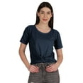 thumbnail image 1 of Inkmeso Crop Top d'Été à Nœud Torsadé pour Femmes avec Manches Courtes Tee-Shirts, 1 of 8