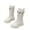 White, variant on Little Star Decorated Girls Winter Boots Fashion High Top Boots With Belt Buckle Kids
