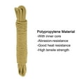 thumbnail image 3 of Uxcell Polypropylene Rope Braid Cord 15M/49.2ft 3/8" Brown for Indoor Outdoor Camping Clothes Line, 3 of 6
