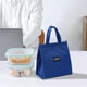 thumbnail image 4 of Xihbxyly Bolsa Térmica para Almuerzo, Diseño de Bolsillo de Malla, Bolsillo Frontal, Ideal para Picnics, Viajes, Color Azul, Tela Oxford, 25 X 28 X 17 Cm., 4 of 5
