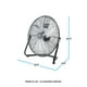 thumbnail image 5 of Ventilador de suelo Comfort Zone de alta velocidad, 50 cm, 3 velocidades, 5 of 7