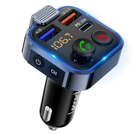 Lencent Bluetooth FM Transmitter, $17 (was $30) at Walmart