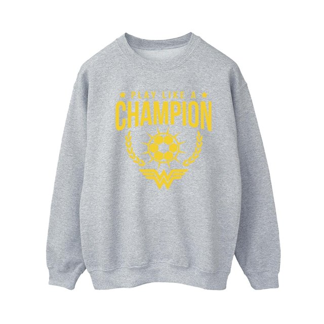 DC Comics Womens Wonder Woman Play Like A Champion Sweatshirt