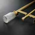 thumbnail image 4 of SKYPLUS LIVING Double Curtain Rod with Ribbed Glass Finials, Adjustable 72-144 in, Gold, 4 of 9