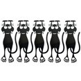 thumbnail image 1 of 5 Pcs Marque-Pages en Plastique Chaton Noir Marque-Pages Chaton Creux Marque-Pages Animaux 3D Durables et Adorables, 1 of 7