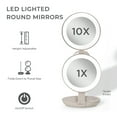 thumbnail image 3 of Zadro LED Lighted Travel Mirrors for Makeup w/ Magnification & Compact, 3 of 11