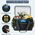 thumbnail image 3 of OPUX Cooler Bag, 48 Cans Insulated Soft Collapsible Portable Cooler, Soft Sided Leakproof Cooler for Beach Camping with Shoulder Strap, Ice Chest for Travel Road Trip Picnic, Black, 3 of 9
