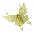 thumbnail image 2 of Skymirror Butterflies Shape Hair Clip Transparent Anti-slip Cross Teeth Plastic Hair Claw Back Head Large Shark Hair Clip Hair Accessories, 2 of 8
