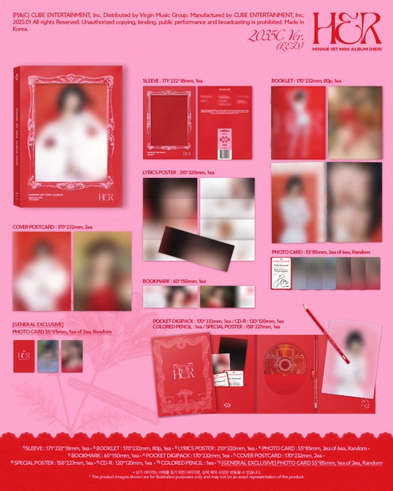 Minnie ((G)I-Dle) - Her [2035C Ver.] - Music & Performance - CD