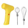 thumbnail image 2 of a de mano eléctrica portátil a de mano recargable USB a de mano eléctrica inalámbrica de mano para comida de bebé, pastel, cocina , Amarillo 2 Varill Amarillo 2 Varils Baoblaze Mezclador de mano, 2 of 8