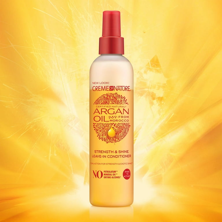 Creme of Nature Argan Oil Strength Shine Detangling Leave in Hair Moisturizer 8.45 oz Walmart