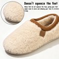 thumbnail image 4 of CHICVOMEY Womens Fuzzy Slippers Unisex Memory Foam Cozy House Shoes Warm Bedroom Shoes Closed Back, 4 of 8