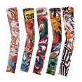 thumbnail image 3 of Mangas de tatuaje elásticas, transpirables, de secado rápido y lavables, para aventuras al aire libre y ciclismo, paquete de 8, 3 of 8