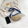 thumbnail image 3 of Bolsa de hombro para vacaciones en la playa, riñonera de PU tejida a mano a la moda, regalos perfectos para mujer Tmvgtek Para Estrenar, 3 of 6