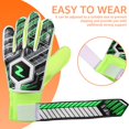 thumbnail image 3 of Gants de Gardien de But de Football pour Enfants de Taille 5/6/7 avec Sangle de Poignet Réglable Anti-Dérapant, 3 of 8
