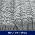 thumbnail image 5 of Subrtex Soft 1-piece Luxury Chenille Striped Bathroom Rug, Light Gray, 24" x 60", X-Large, 5 of 7