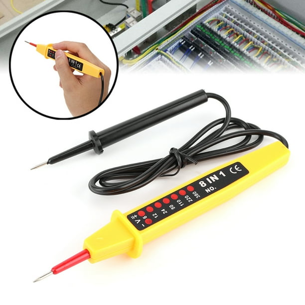 Voltaje 8 EN 1 Probador de VoltaJe AC DC 6-380V Detector de Instrumentos Eléctricos de Automóviles Multifuncionales Con Indicador