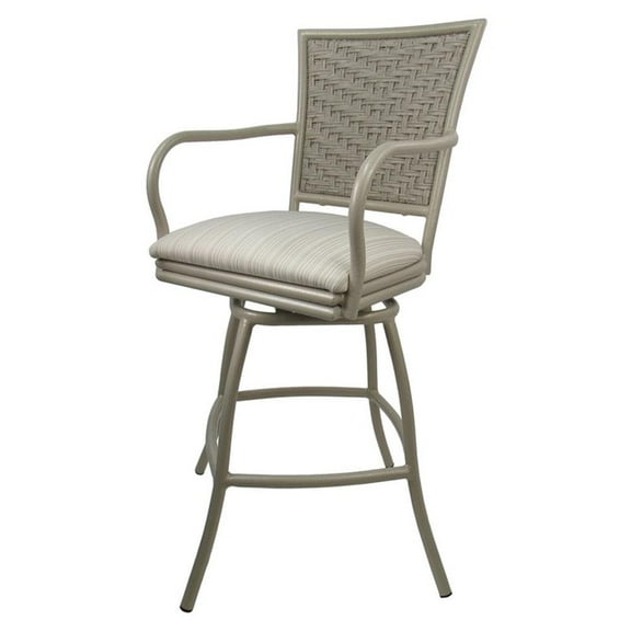 Outdoor Patio Counter Bar Stool 26" Erin - Valley Linen - Beige