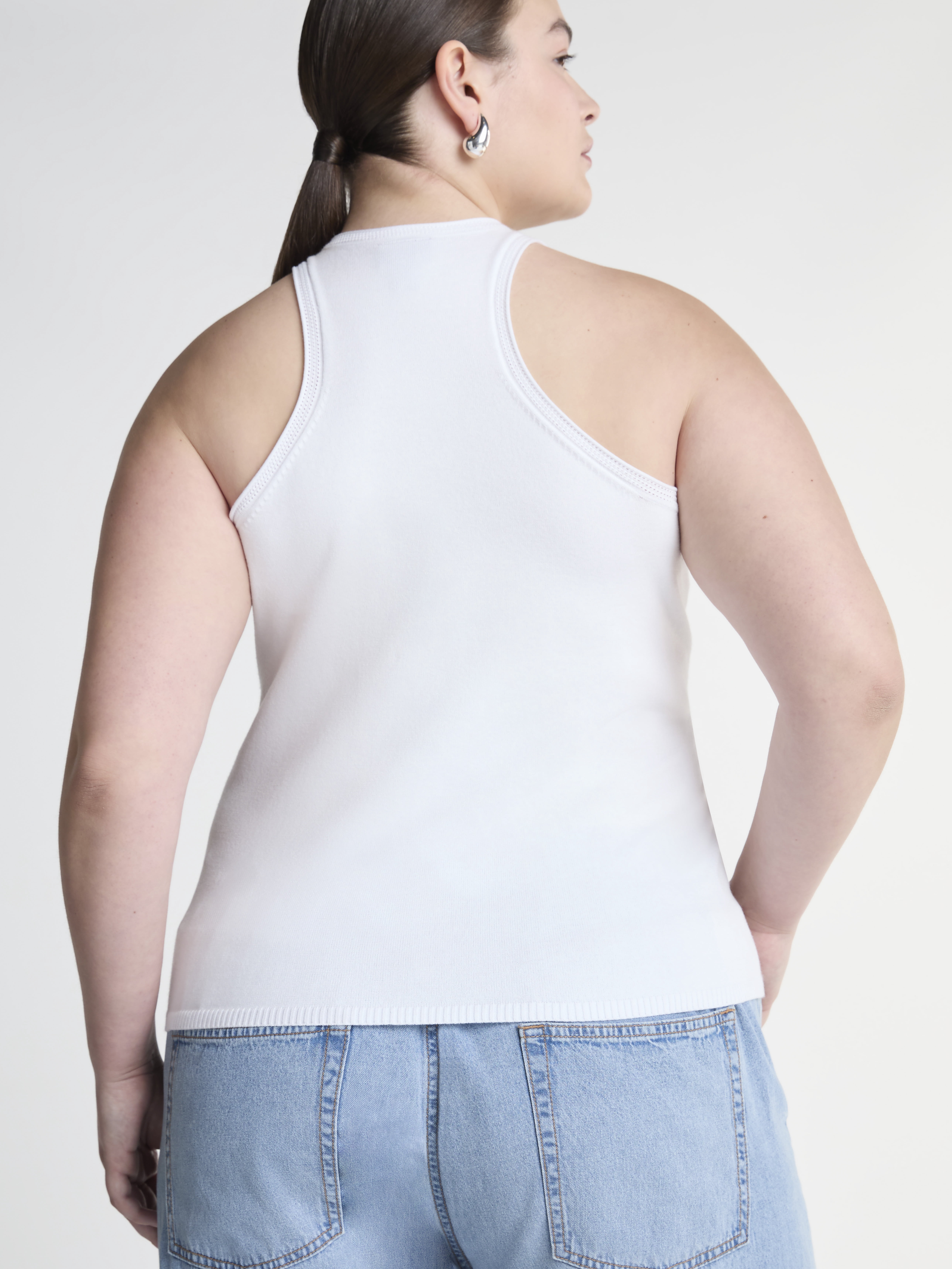 Scoop Women's Cutaway Sweater Tank Top, Lightweight, Sizes XS-XXL